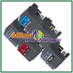 Brother LC107 LC105 (XXL Series) Super High Yield Compatible ink Cartridges - 5 Piece Combo
