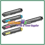 Brother TN-221BK TN-225C TN-225M TN-225Y High Yield Compatible Toner Cartridges - 5 Piece Combo 
