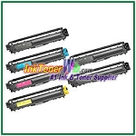Brother TN-221BK TN-225C TN-225M TN-225Y High Yield Compatible Toner Cartridges - 6 Piece Combo 