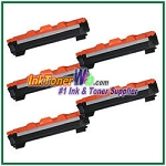 Brother TN1030 TN1060 Compatible Toner Cartridge - 5 Piece