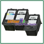 Canon PG-210XL CL-211XL Compatible ink Cartridges - 3 Piece Combo