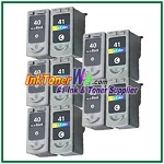 Canon PG-40 CL-41 Compatible ink Cartridges - 10 Piece Combo
