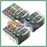 Canon PGI-5 CLI-8 Compatible ink Cartridges - 12 Piece Combo