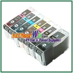 Canon PGI-5 CLI-8 (BK, C, M, Y, PC, PM) Compatible ink Cartridges - 7 Piece Combo