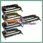 Canon 117 Black Cyan Magenta Yellow Compatible Toner Cartridges - 5 Piece Combo