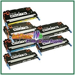 Canon 117 Black Cyan Magenta Yellow Compatible Toner Cartridges - 6 Piece Combo