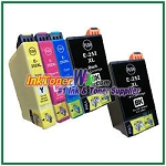 Epson 252XL T252XL120-T252XL420 Compatible ink Cartridges - 5 Piece Combo