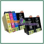 Epson 252XL 254XL T254XL120 T252XL220-T252XL420 Compatible ink Cartridges - 6 Piece Combo
