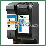 HP 45 78 Compatible ink Cartridges - 2 Piece Combo