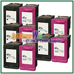HP 61XL Compatible ink Cartridges - 10 Piece Combo