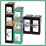 HP 74XL 75XL Compatible ink Cartridges - 8 Piece Combo