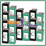 HP 74XL 75XL Compatible ink Cartridges - 20 Piece Combo