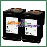 HP 901XL CC654AN Compatible Black ink Cartridge -2 Piece