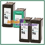 HP 96 97 Compatible ink Cartridges - 4 Piece Combo