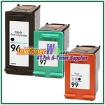 HP 96 97 99 Compatible ink Cartridges - 3 Piece Combo
