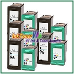 HP 96 97 Compatible ink Cartridges - 10 Piece Combo