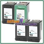 HP 98 95 Compatible ink Cartridges - 4 Piece Combo