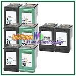 HP 98 95 Compatible ink Cartridges - 8 Piece Combo
