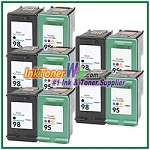 HP 98 95 Compatible ink Cartridges - 10 Piece Combo