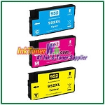 HP 952XL L0S61AN-L0S67AN Compatible ink Cartridges - 3 Piece Combo