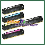 HP 305X / 305A CE410X, CE411-13A Compatible Toner Cartridges - 5 Piece Combo