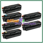 HP 410X CF410X-13X Compatible Toner Cartridges - 6 Piece Combo