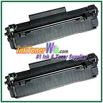 HP 83A CF283A Compatible Toner Cartridge - 2 Piece