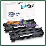 HP 83A CF283A Compatible Toner Cartridge - 2 Piece - Inkfirst®