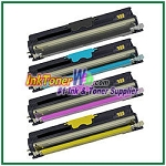 Konica Minolta A0V3 01F, A0V3 0HF, A0V3 0CF, A0V3 06F High Yield Compatible Toner Cartridges ( for magicolor 1600W) - 4 Piece Combo 