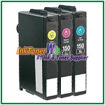 Lexmark 150XL Compatible ink Cartridges - 3 Piece Combo