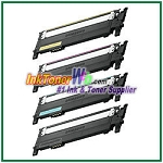 Toner Cartridge Compatible with Samsung CLT-K406S CLT-C406S CLT-M406S CLT-Y406S High Yield - 4 Piece Combo