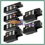 Xerox 106R02756-59 Compatible Toner Cartridges for Phaser 6022 6027 series - 6 Piece Combo