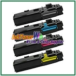 Xerox 106R02225-28 Compatible High Yield Toner Cartridges for Phaser 6600 6605 series - 4 Piece Combo
